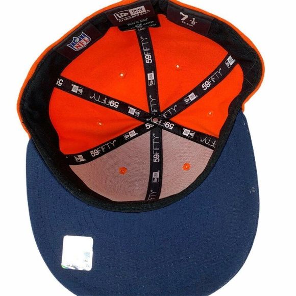 New Era Orange Denver Broncos 59Fifty 7 1/8 Hat - Picture 7 of 8